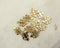 Shiny Gold Leaf Charms, Leaf Pendant, Tiny Leaf Charms, Gold Beads, Small Leaf Pendant, Gold Plated Findings, 19mm x 13mm, sold as 5 pieces.